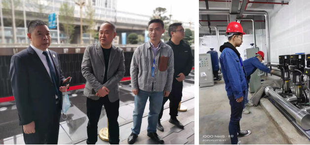 集團公司領(lǐng)導(dǎo)帶隊檢查第六次市黨代會會前供水保障工作